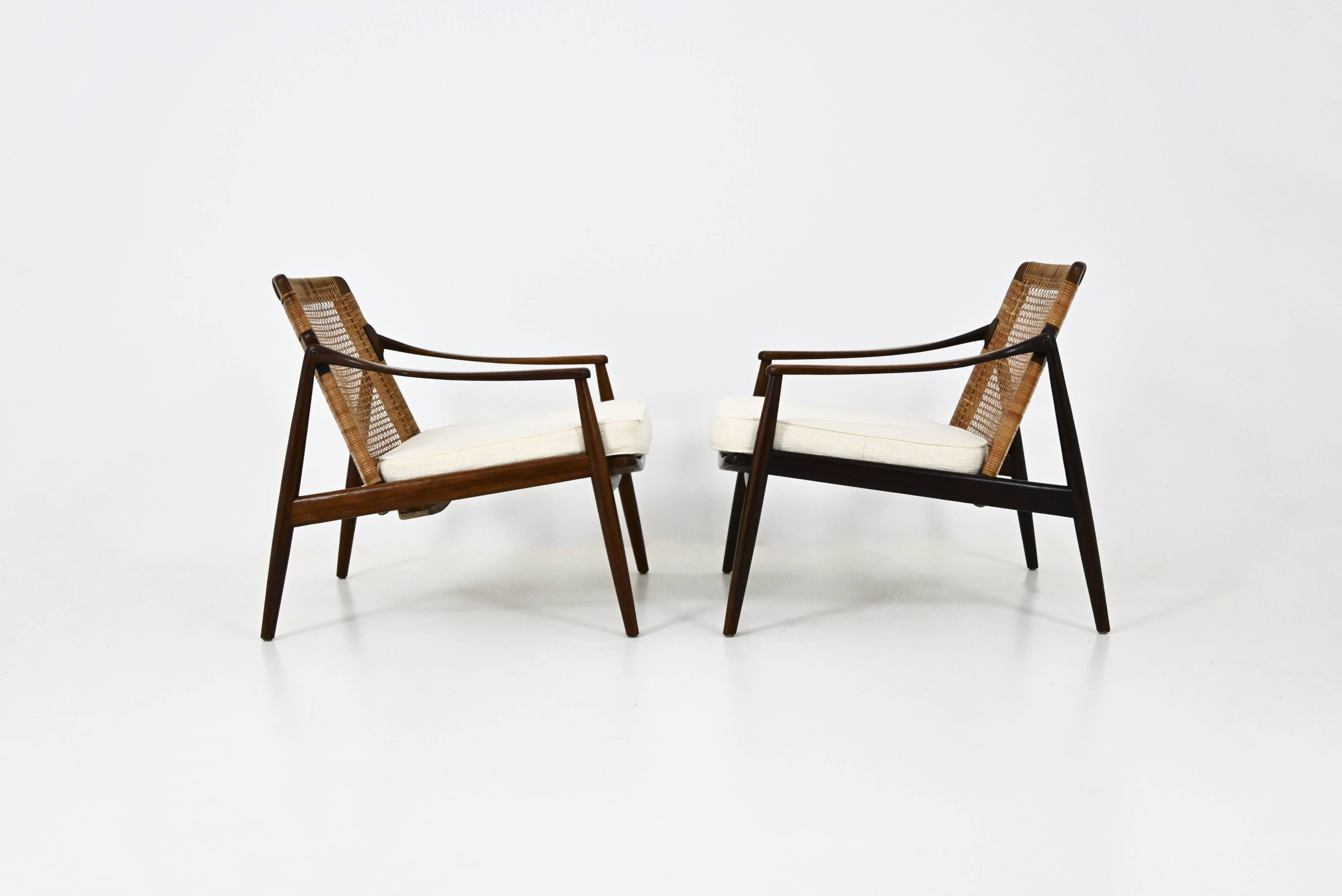Paire de Fauteuils « Modèle 400 » de Hartmut Lohmeyer pour Wilkhahn, 1950s