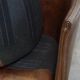Set of 2 club chairs/armchairs in dark cognac leather
