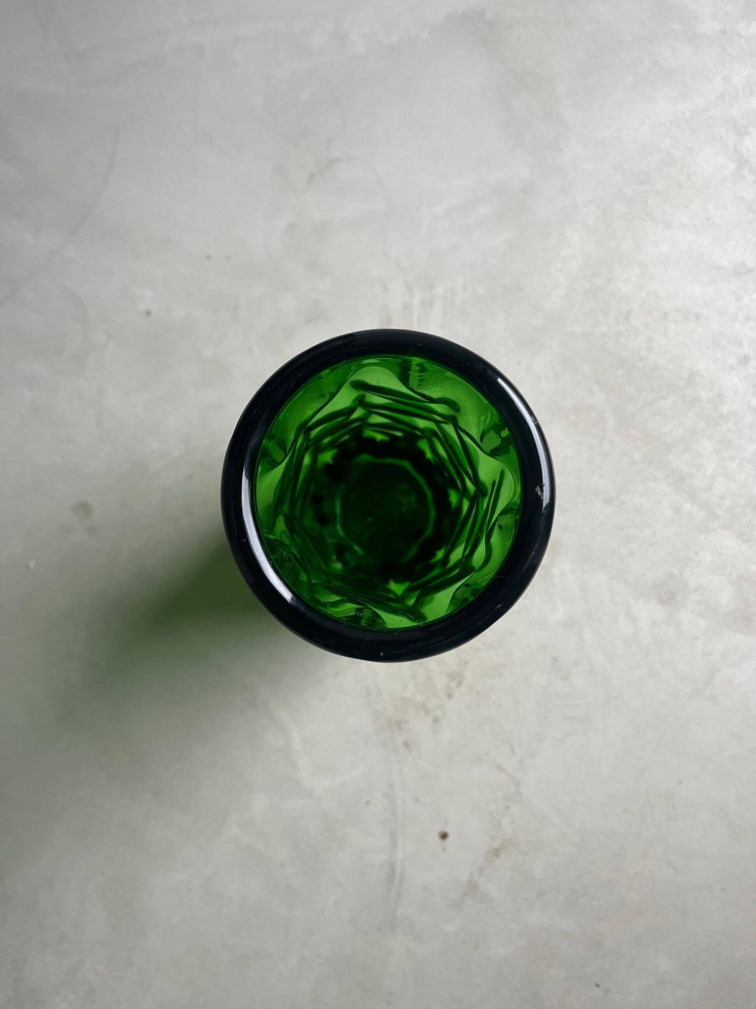 Vintage Murano vase , Emerald Green decorative made in Italy