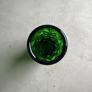 Vintage Murano vase , Emerald Green decorative made in Italy