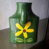 Flower-decorated pitcher