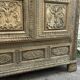 Louis XIV Style wardrobe, two doors, in oak