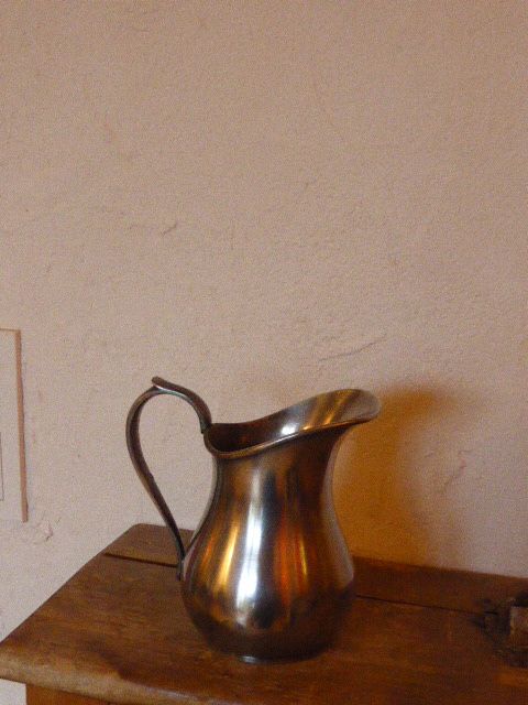 Coffee set in silver metal composed of 3 pitchers, Millan Freres, Paris