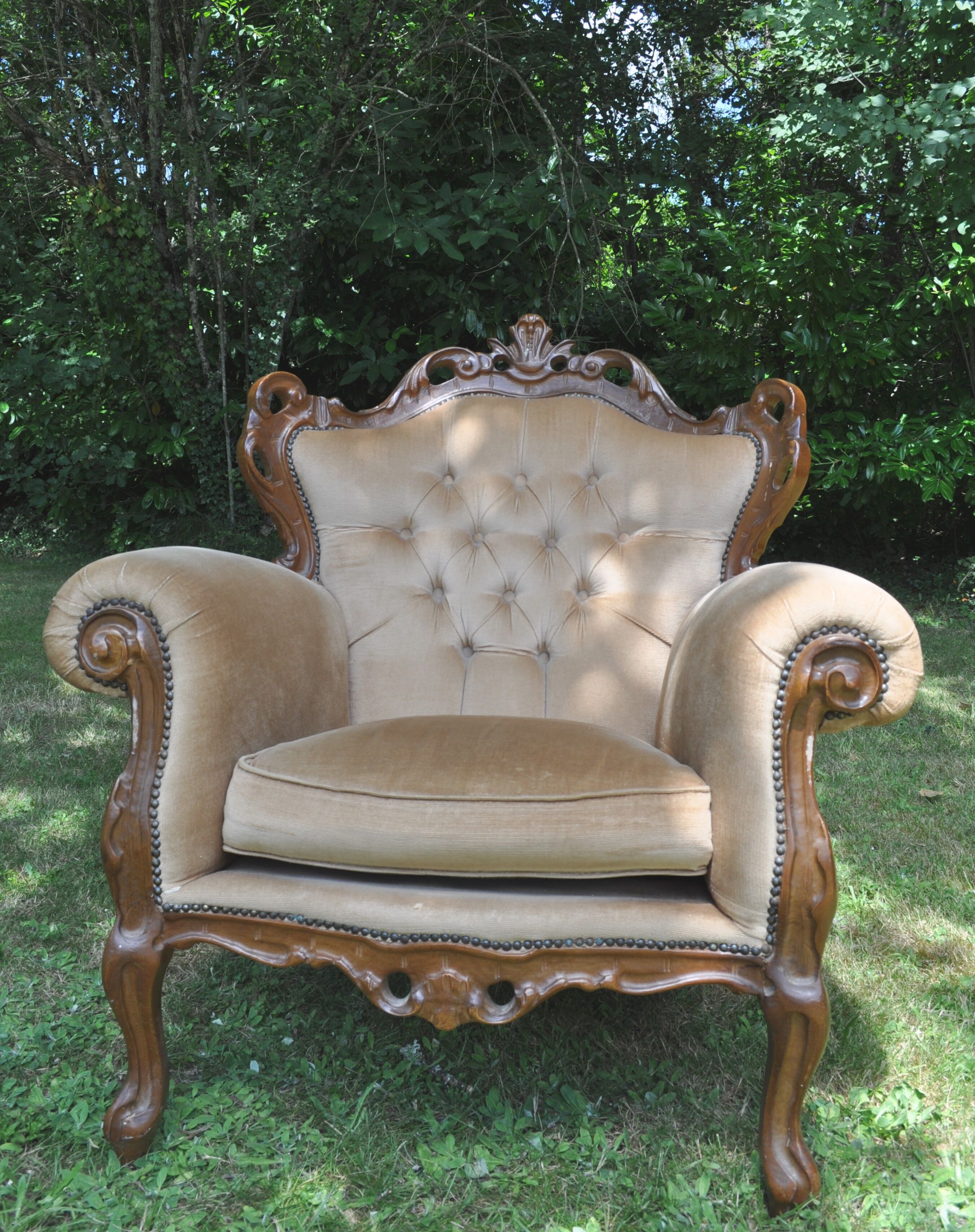 Big baroque armchair