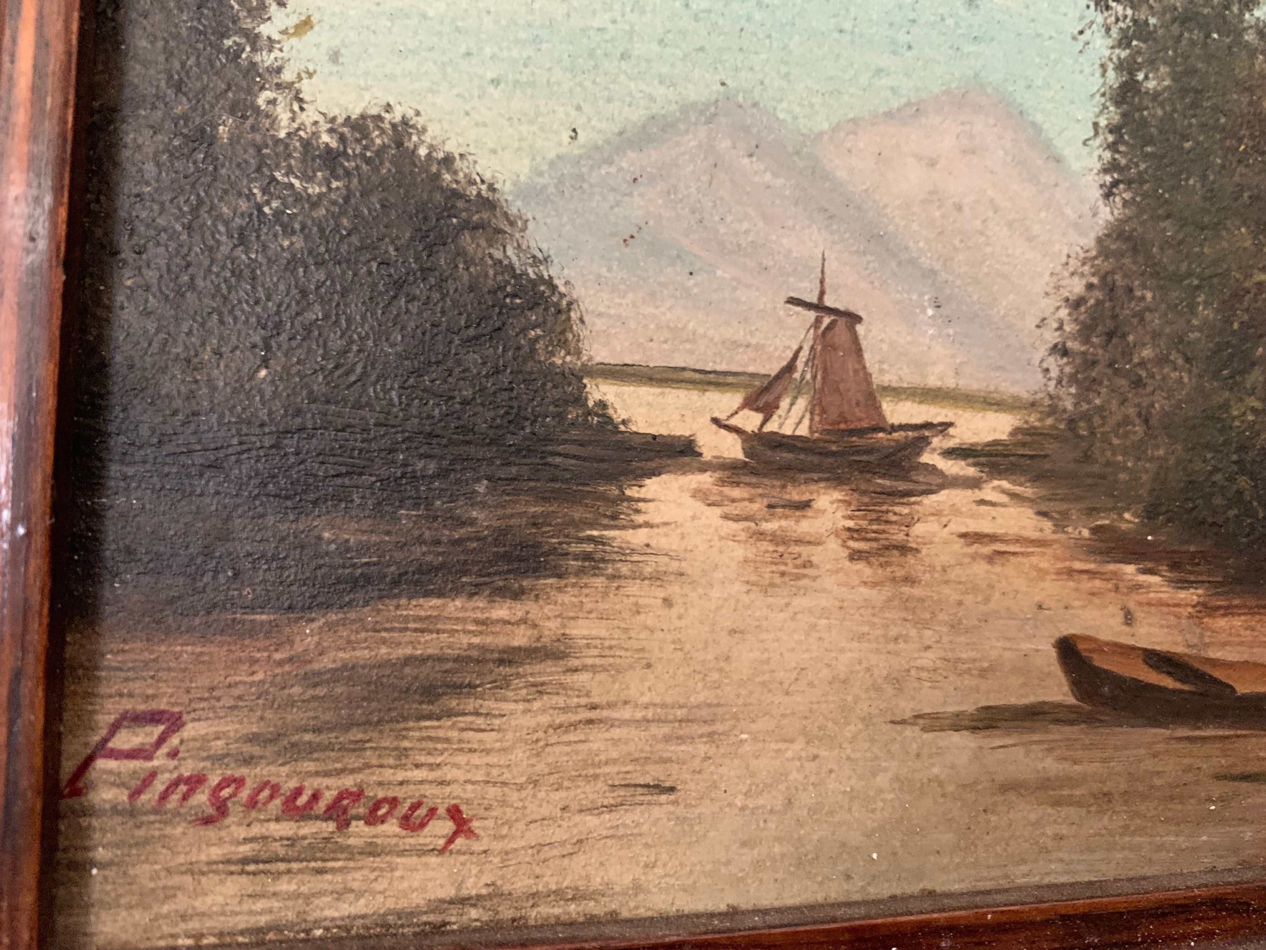 Paire tableaux paysage