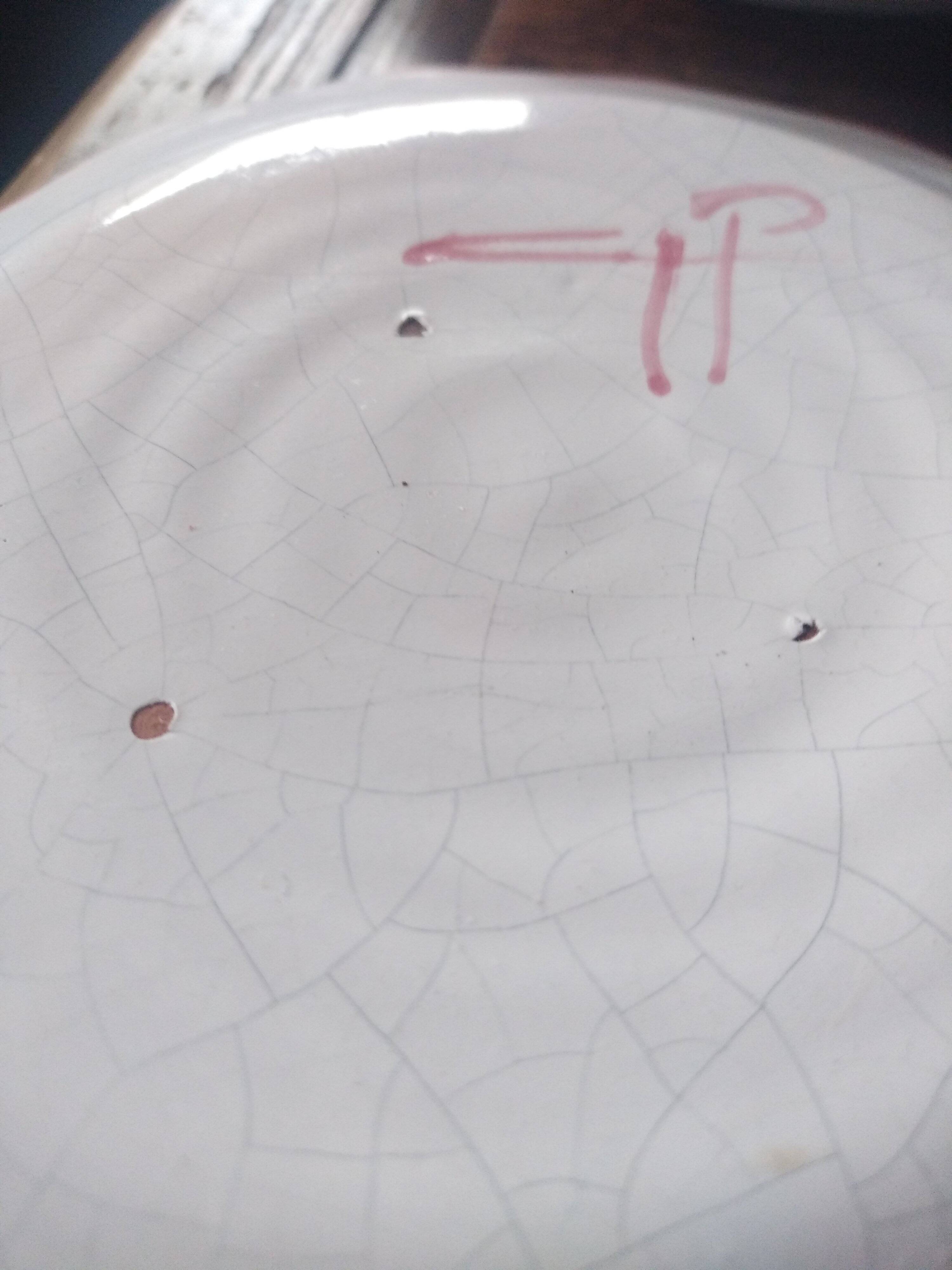 Ceramic plates. 70s/80s Work inspired by the 16th and 17th centuries.