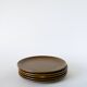 Set of 5 dessert plates in stoneware, 1970 - 19 cm