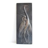 Mid-Century Relief with Herons
