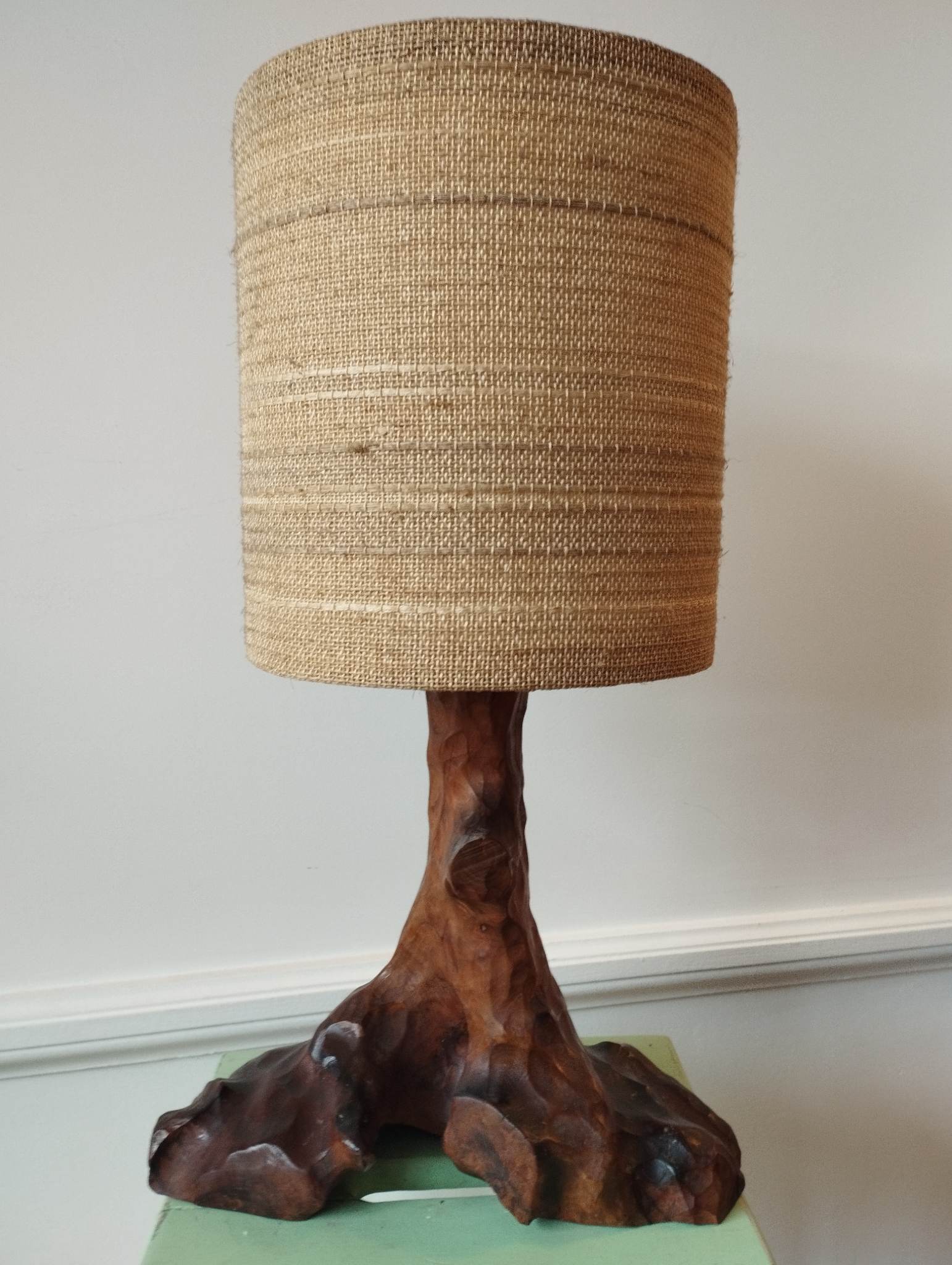 Wooden foot lamp