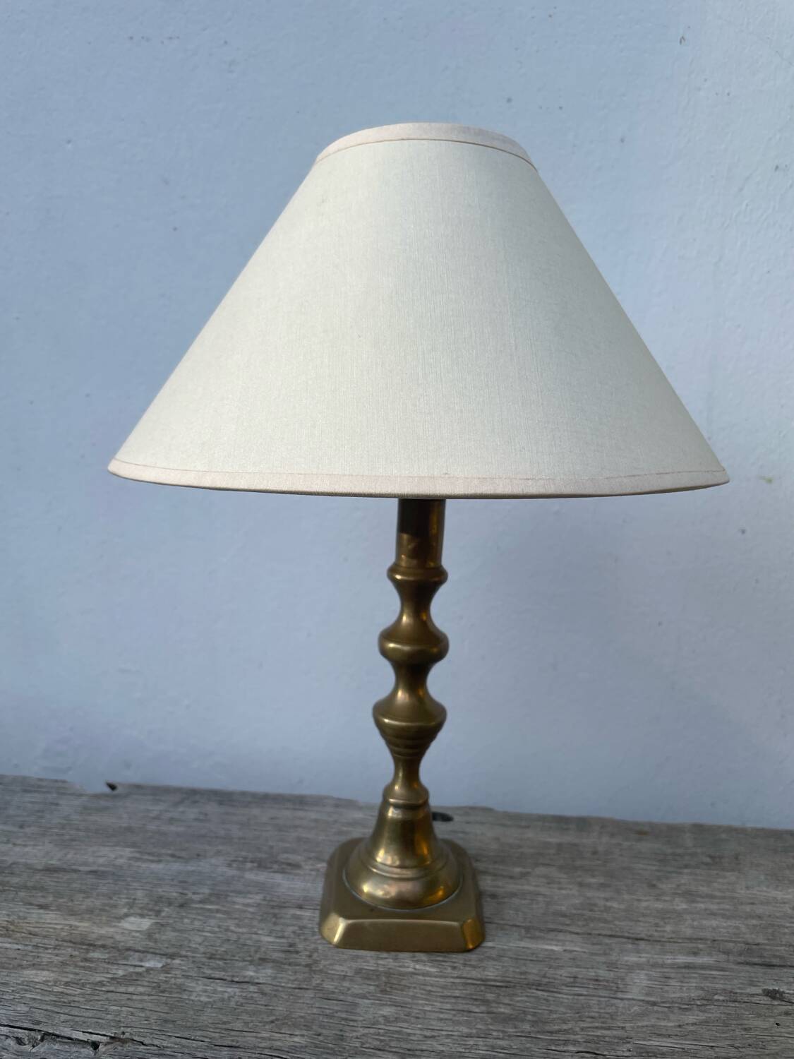 Antique gilt bronze lamp