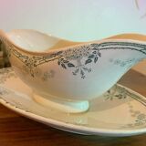 KG Luneville porcelain gravy boat