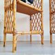 Pair of antique shelves - rattan bedside tables