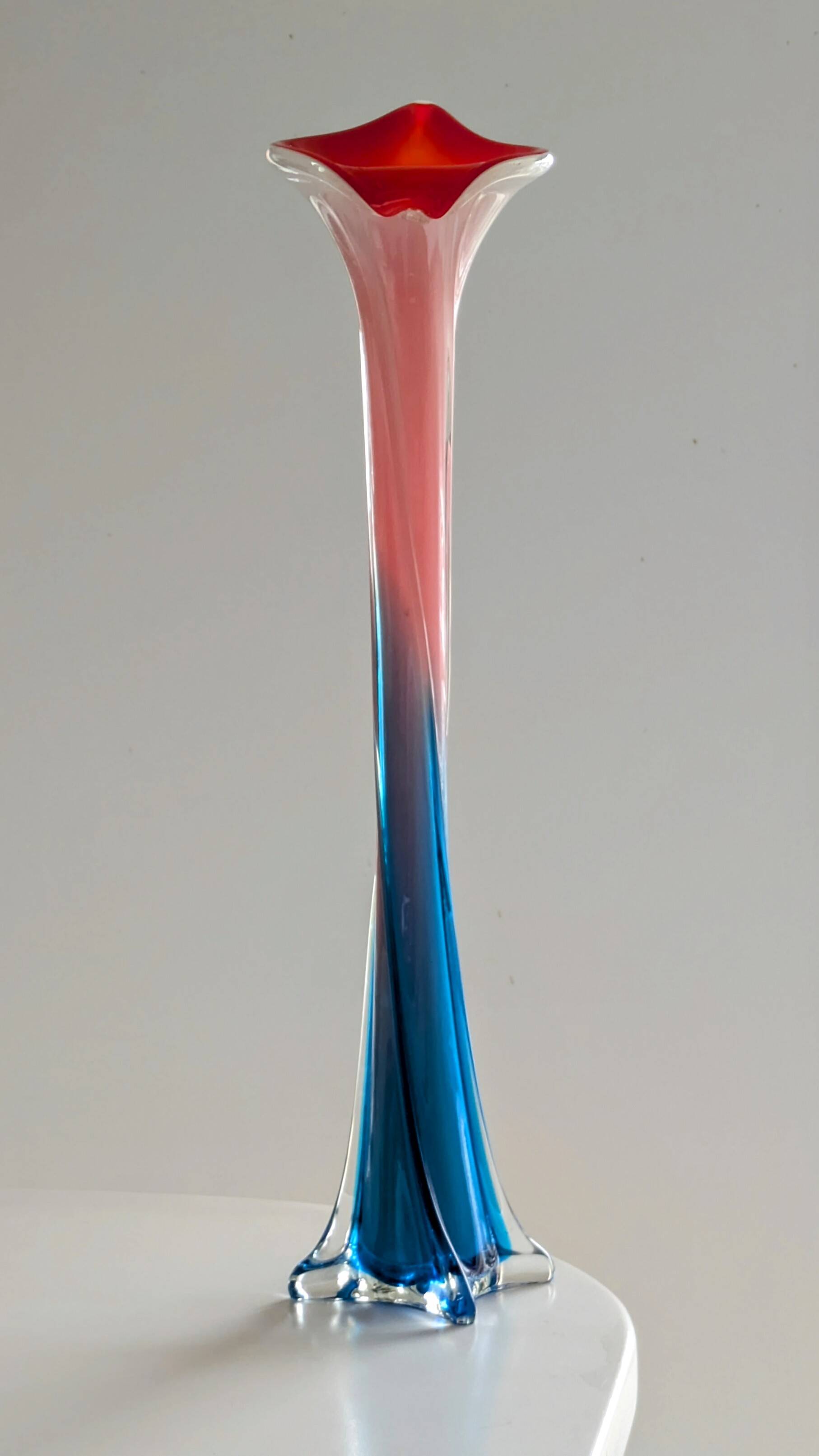 Large Artistic Blown Glass Vase  - 1960s