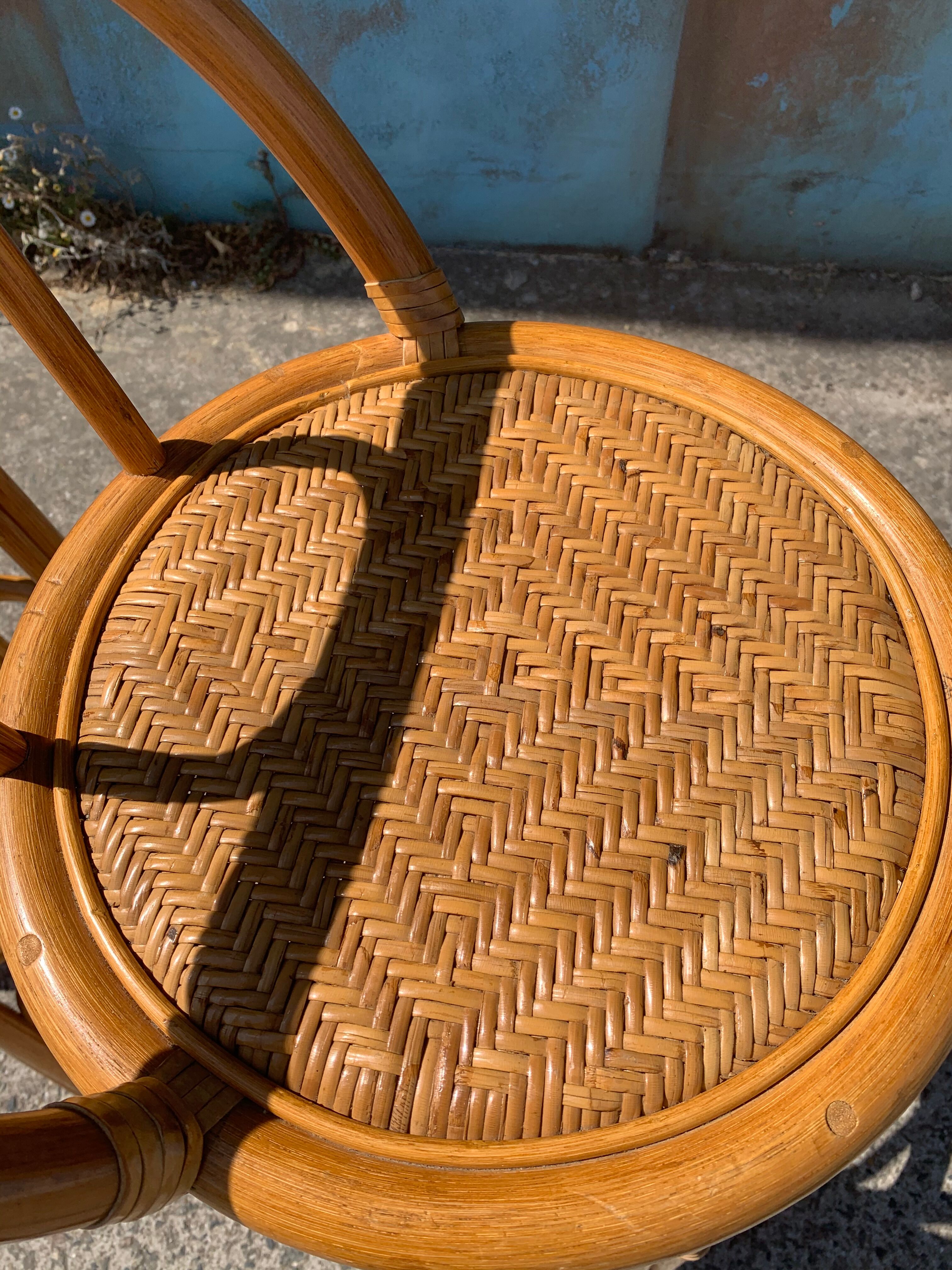 Rattan bar stools