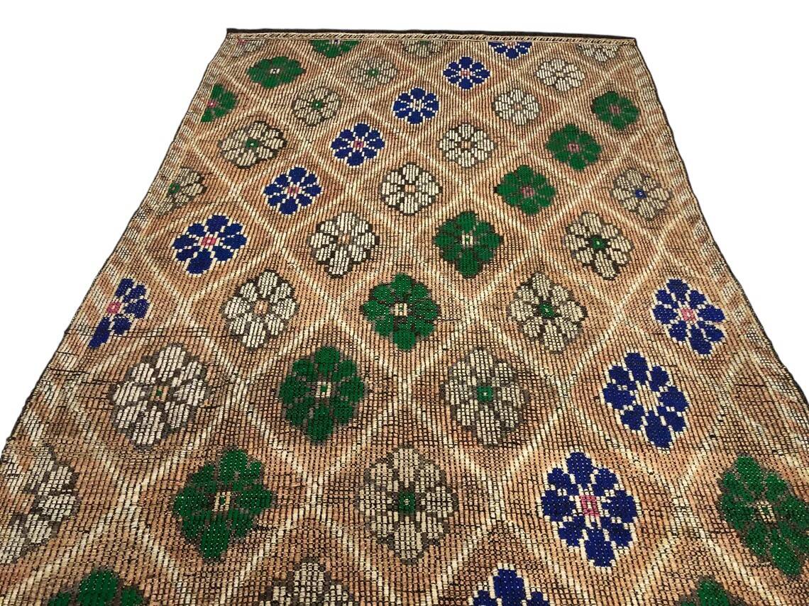 Geometric Tribal Kilim Rug