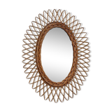 Wicker mirror