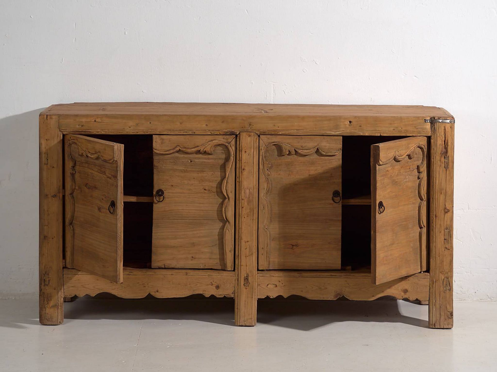 Antique Chinese buffet with four doors (c.1900) #12
