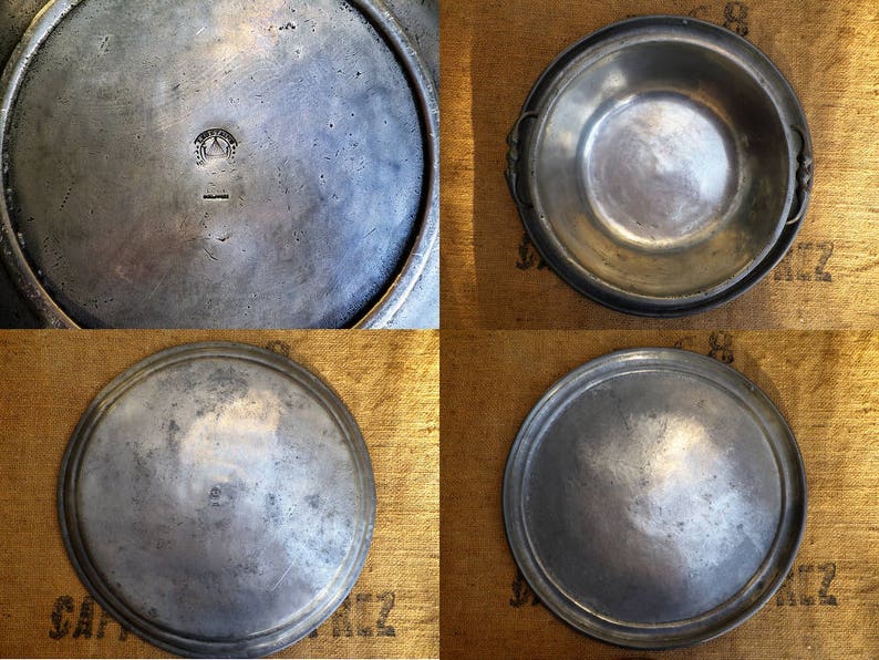 Soup bowl and its tin tray