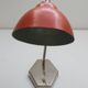 Lampe de table rouge des années 60 d'Inkop.