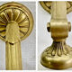 Ancienne applique bronze Art Déco 1930  vasque glaçons Ezan