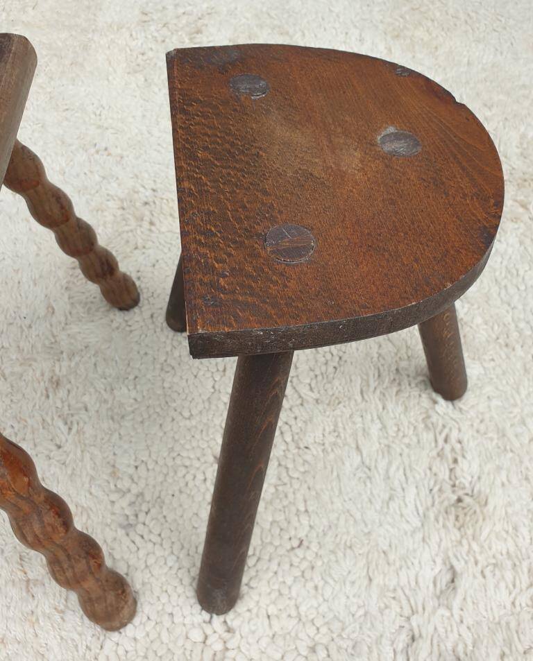 Trio of Nature decorative milking stools