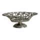 Silver-plated openwork metal stand