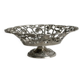 Silver-plated openwork metal stand