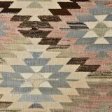 3x10 Pink & Cream Vintage Kilim Runner Rug, 81x306Cm