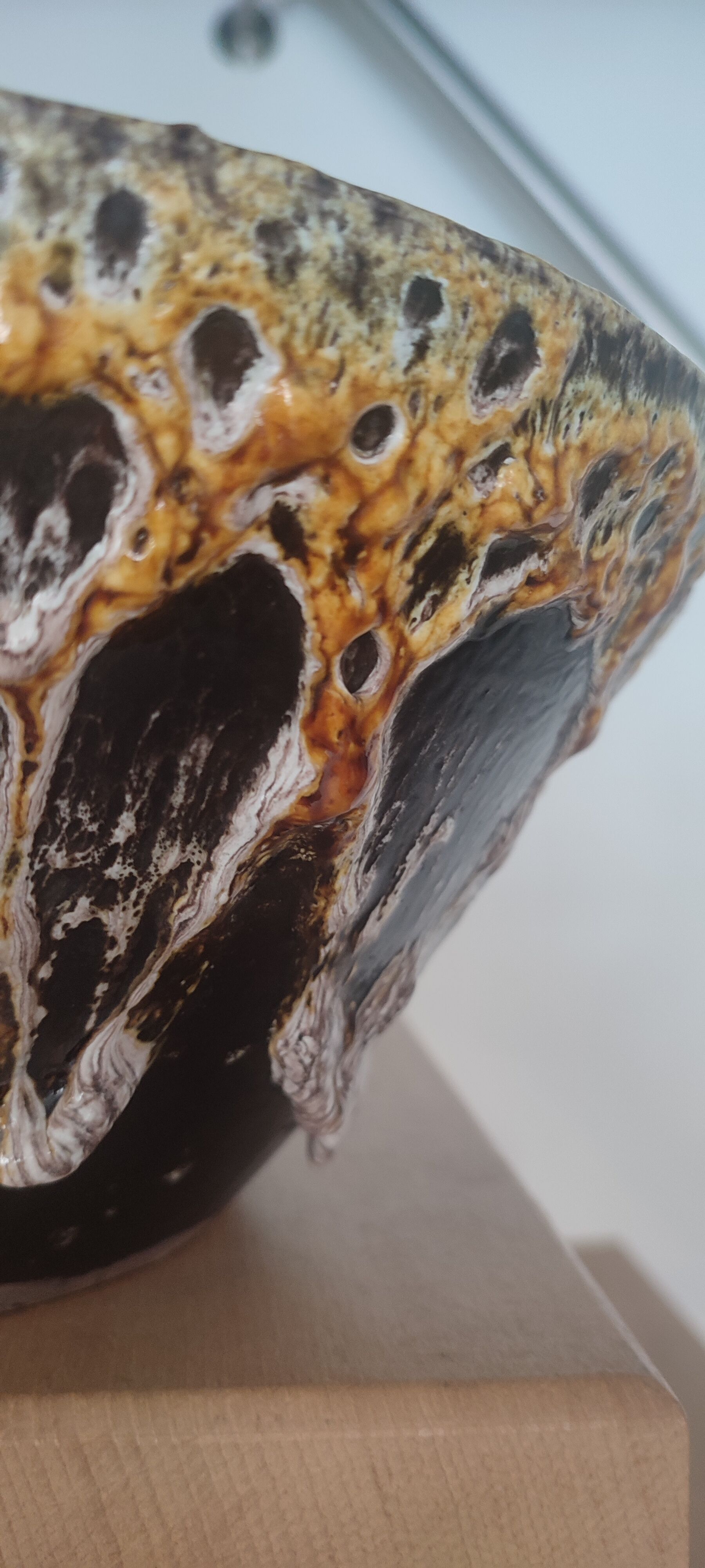 Large Coupe "Fat Lava" Volcanic Character Piece (1960/70)