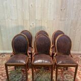 Set of 6 Art Deco style chairs