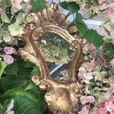 Small mirror style Louis XV gilded 21x32cm