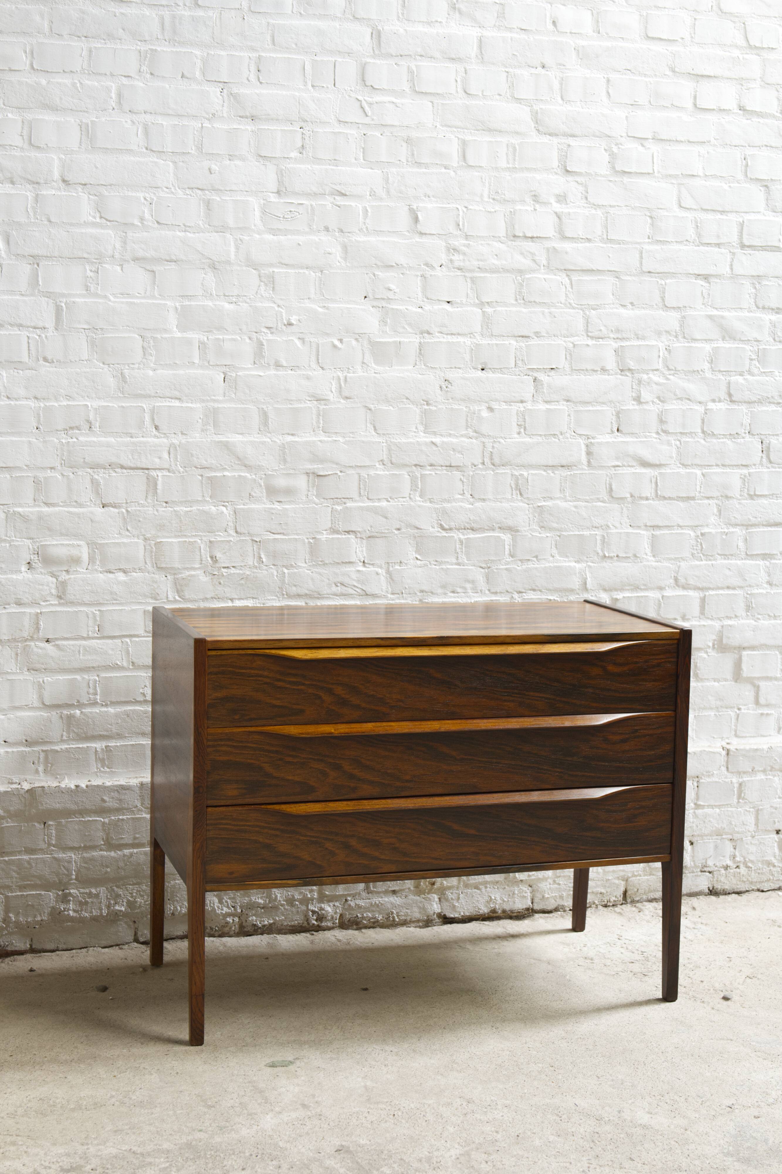 Rosewood chest of drawers, model 34, Kai Kristiansen by Aksel Kjersgaard, 1960s