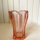 Art Deco Style Pink Glass Vase