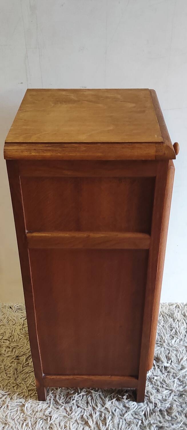 Mado style storage unit in solid wood - 1950s