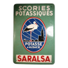 Enameled Advertising Sign Alsace Potash Saralsa