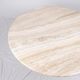 Pedestal dining table in travertine, Stone International, Italy, 1970s