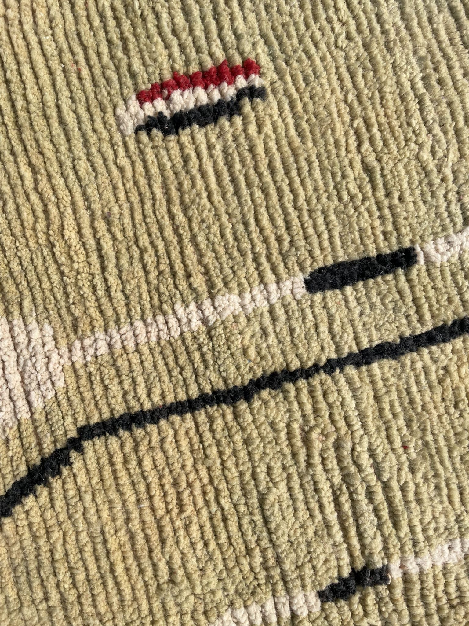 Large Moroccan Berber Rug Boujaad in Wool ideal Living room or bedroom, 200x290 cm