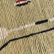 Large Moroccan Berber Rug Boujaad in Wool ideal Living room or bedroom, 200x290 cm