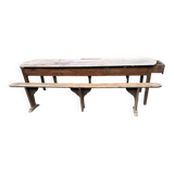 Very large farm table with its 2 benches
