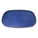Blue plastic tray 70s