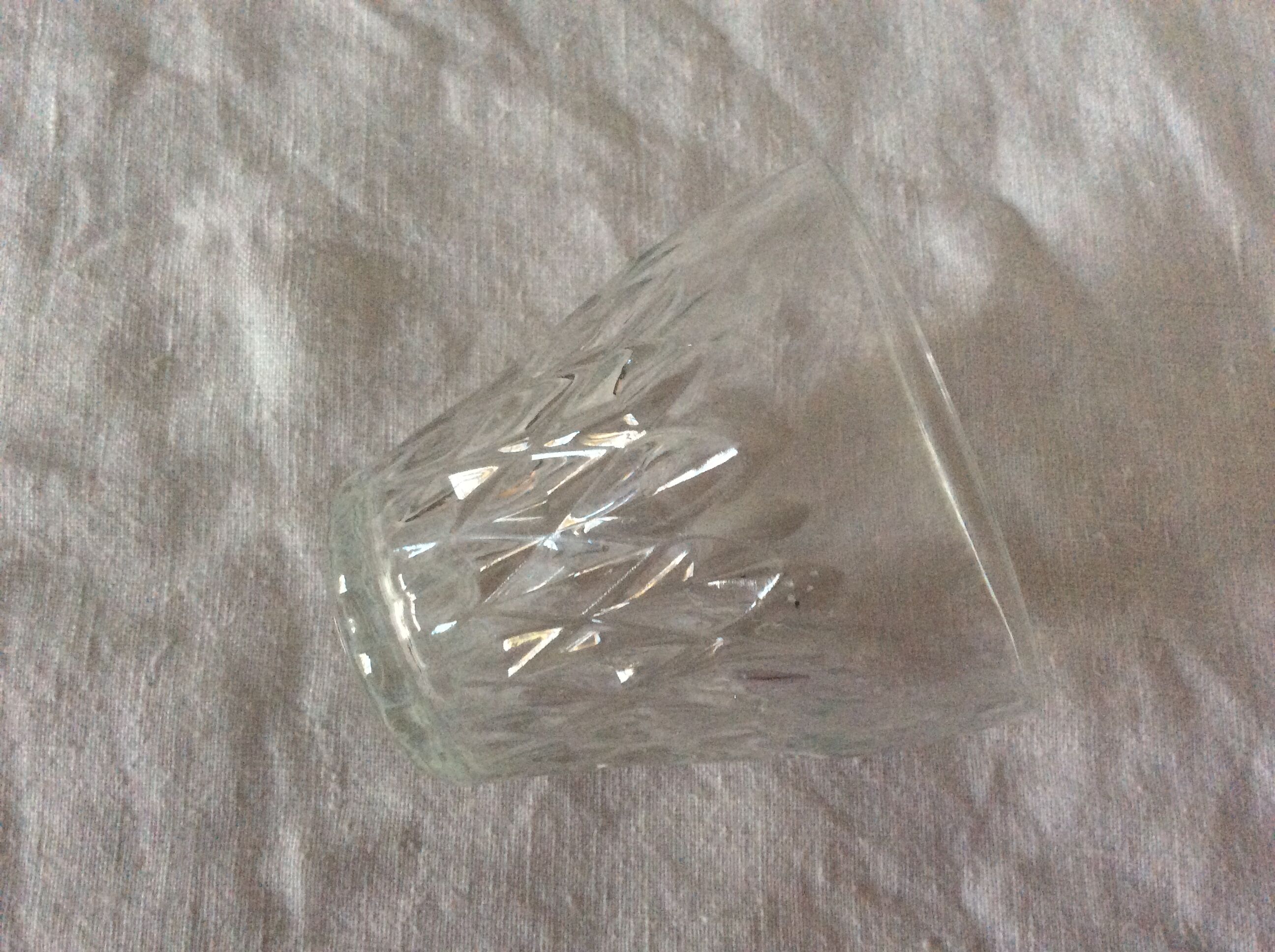 Vintage faceted glass