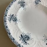 St Amand ironstone plate, Néva model