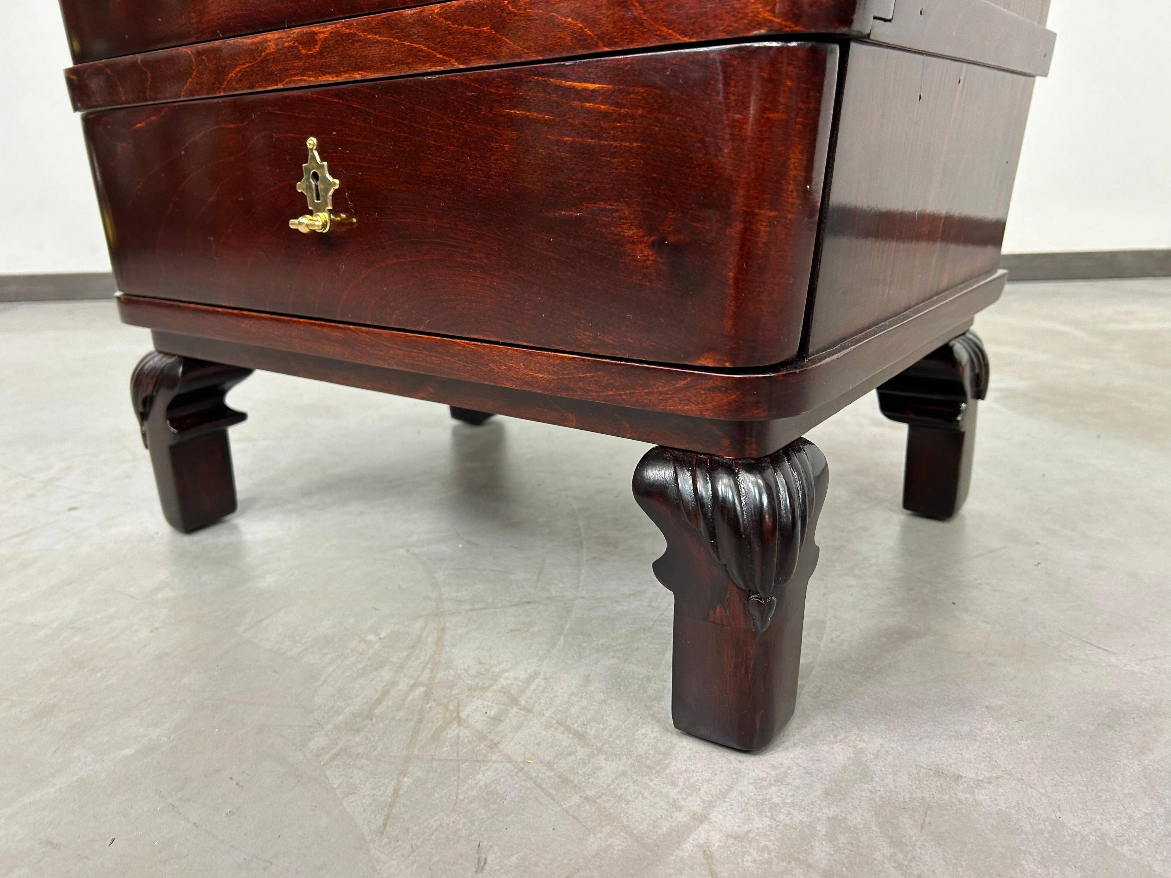 Small Art Deco cabinet attributed to Lajos Kozma.