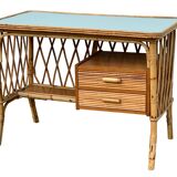 Vintage rattan desk 1960
