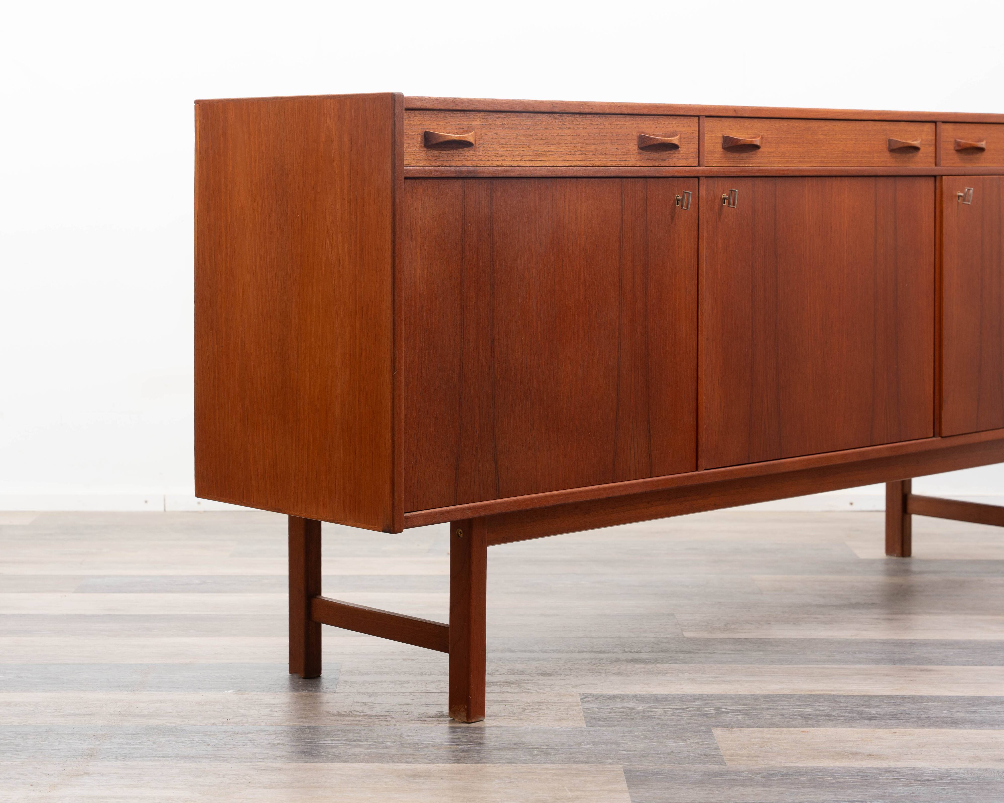 1960s teak sideboard. Manufacturer: Ulferts, Tibro Sweden, restored
