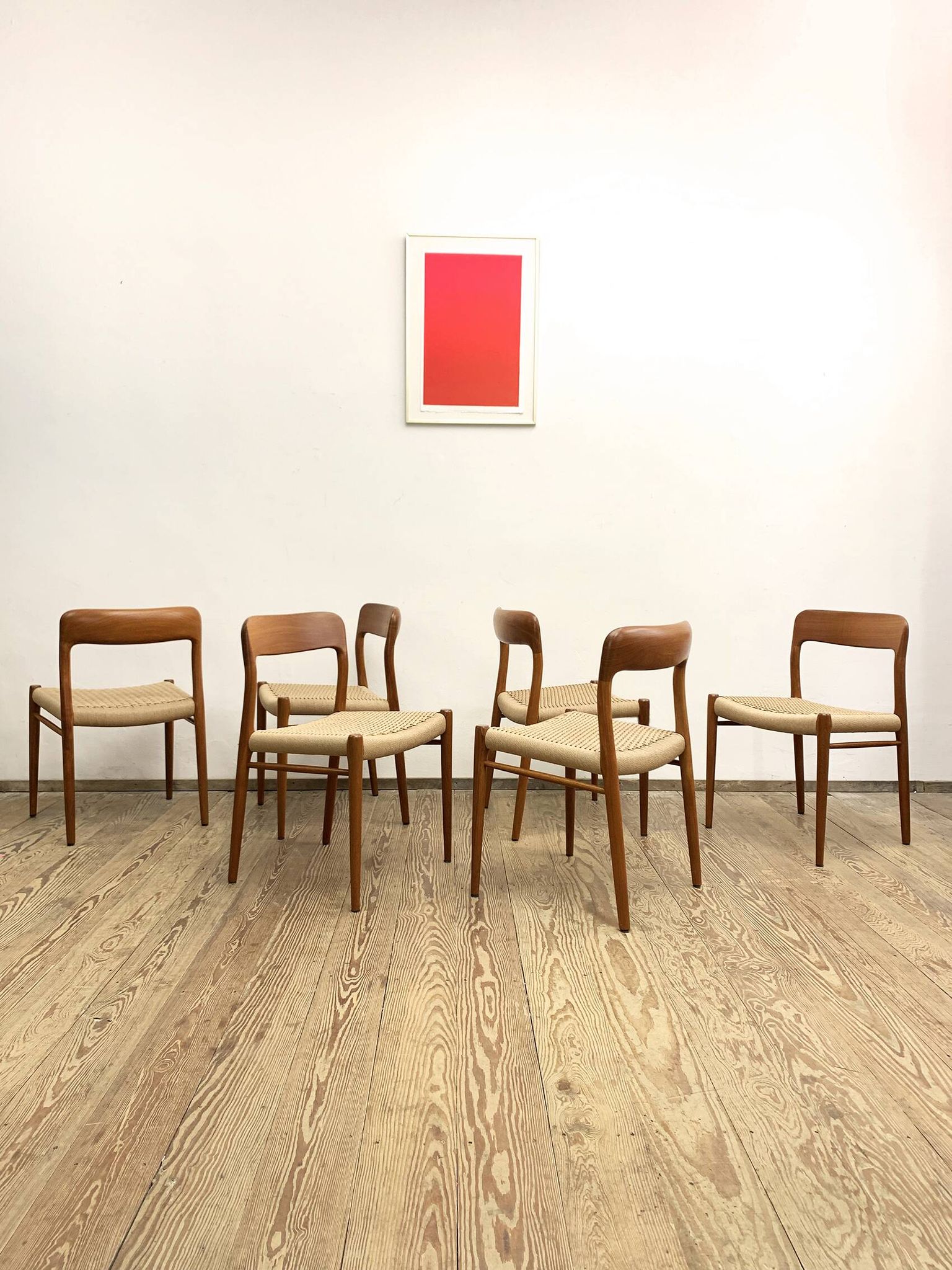 Set of 6 dining chairs by Niels O. Møller for J.L. Mollers
