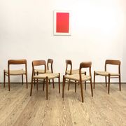 Set of 6 dining chairs by Niels O. Møller for J.L. Mollers