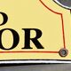 VINTAGE PLAQUE ENAMELED PUBLICITAIRE REDSKIN authorized distributor 30.7 x 26 cm