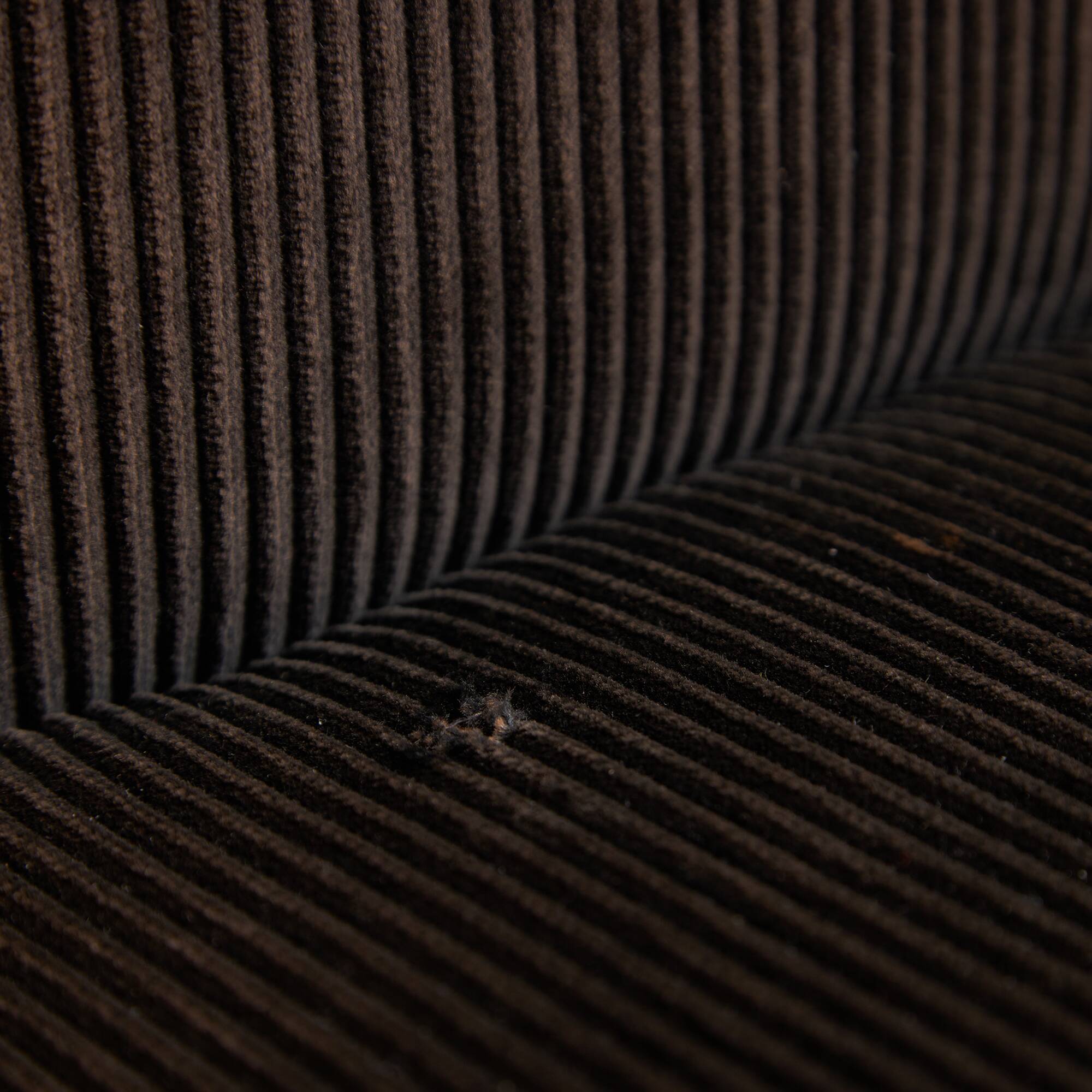 Italian Corduroy Chairs with Chrome Details by Luigi Saccardo, 1970s