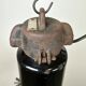 Rusty Industrial Bauhaus Black Enamel Pendant Lamp, 1930s